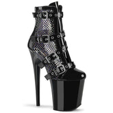 Pleaser Flamingo 1013Rm Black Rhinestone Platform Shoes